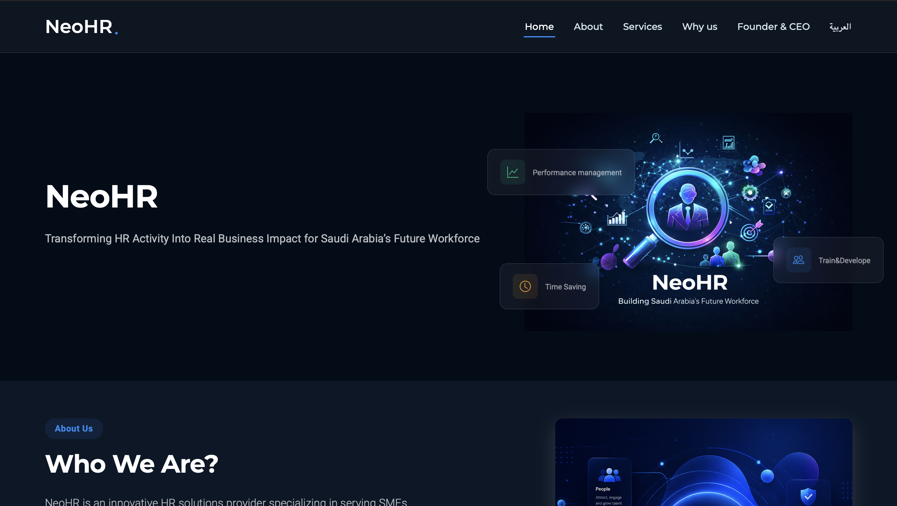 NeoHR website case study